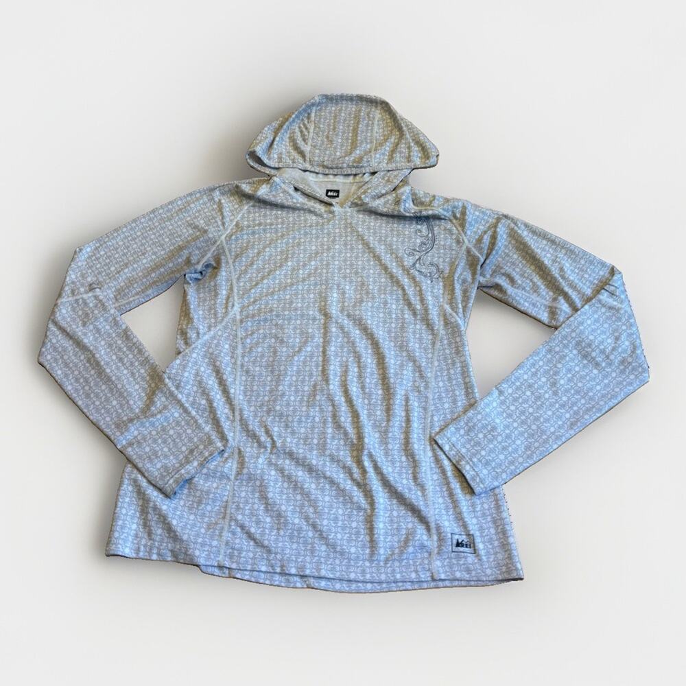 REI Co-op Sahara Shade Hoodie Lightweight Stretch Performance Patterned Size S